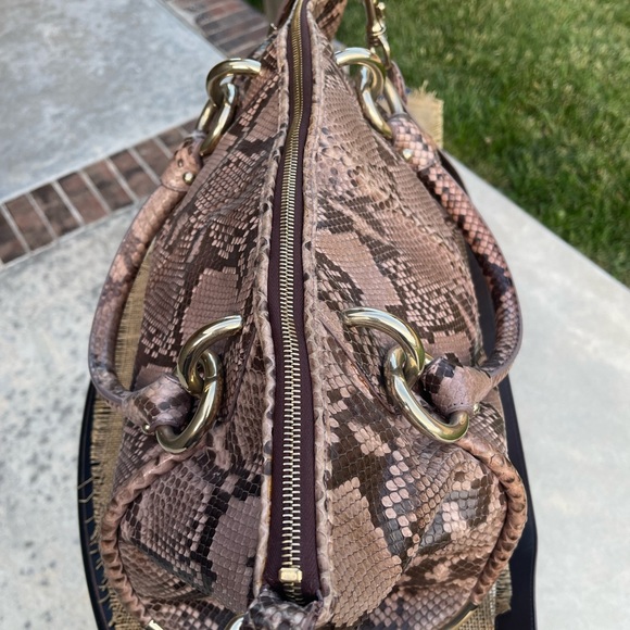 BALLY Python Top Handle Crossbody Bag - Picture 8 of 15